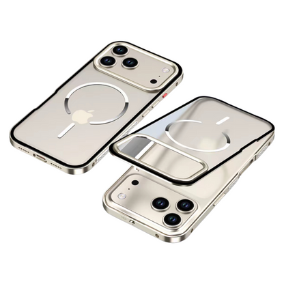 زاهو | غلاف هاتف معدني مغناطيسي غير لامع لسلسلة آيفون 17