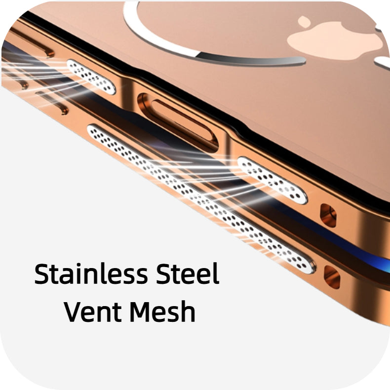 ZAHO | iPhone 17 Series Metal Frame Frosted Magnetic Phone Case