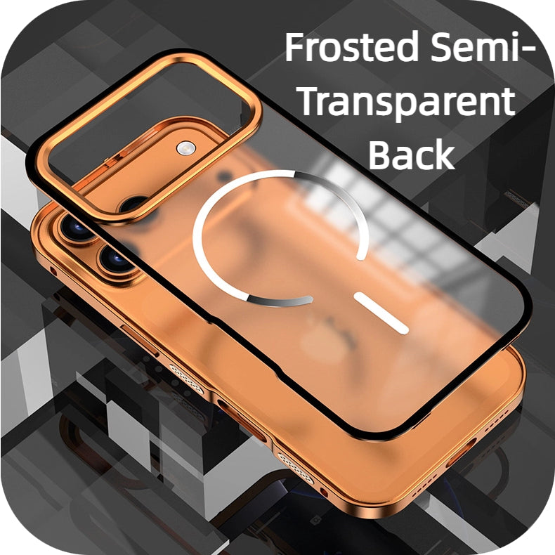 ZAHO | iPhone 17 Series Metal Frame Frosted Magnetic Phone Case