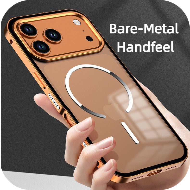 ZAHO | iPhone 17 Series Metal Frame Frosted Magnetic Phone Case