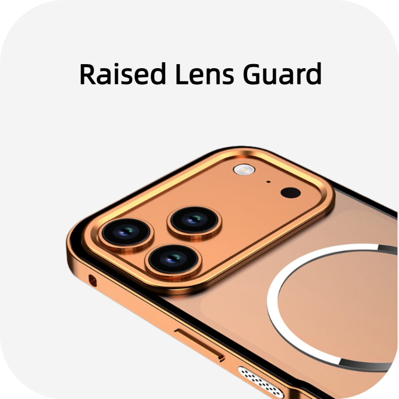 ZAHO | iPhone 17 Series Metal Frame Frosted Magnetic Phone Case