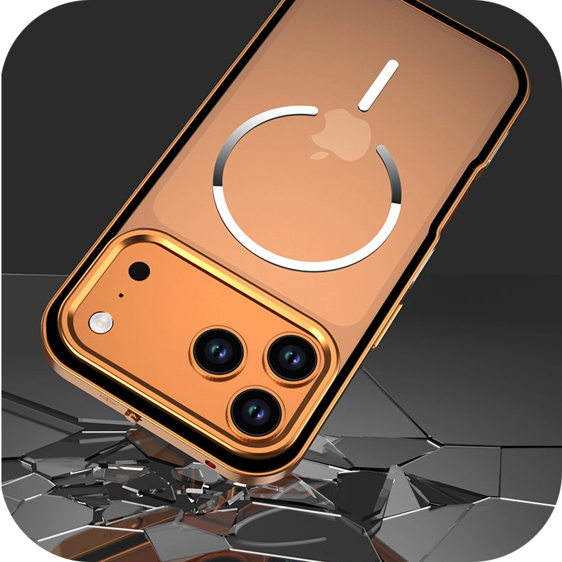 ZAHO | iPhone 17 Series Metal Frame Frosted Magnetic Phone Case