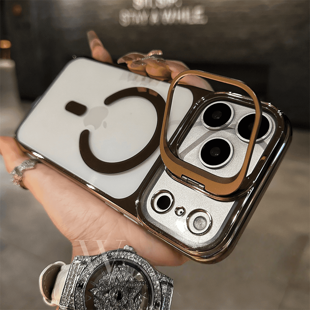 Magnetic Borderless Case with Built-in Lens Holder