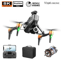 Zaho™  Drone with 8K camera for adults, v196 rc quadcopter with auto return, follow me