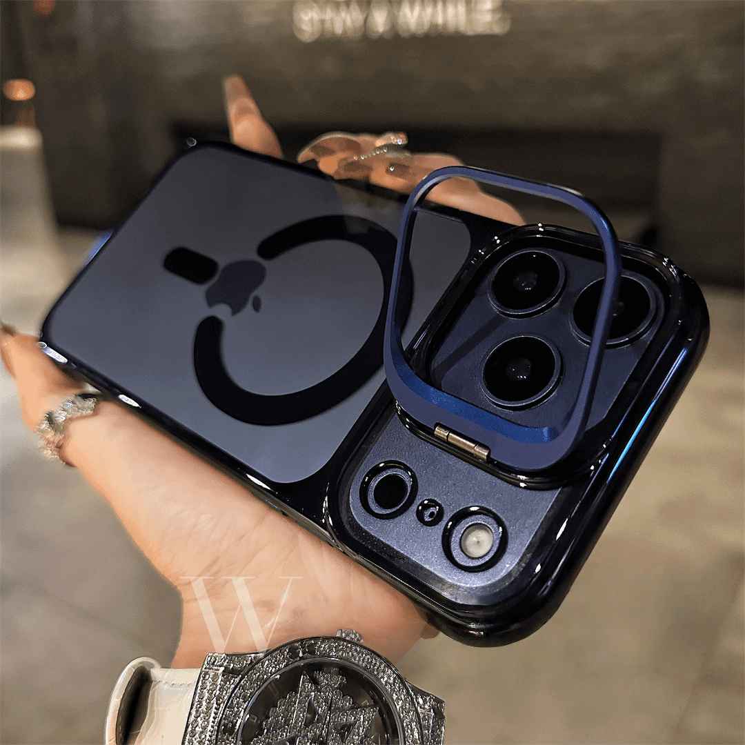 Magnetic Borderless Case with Built-in Lens Holder