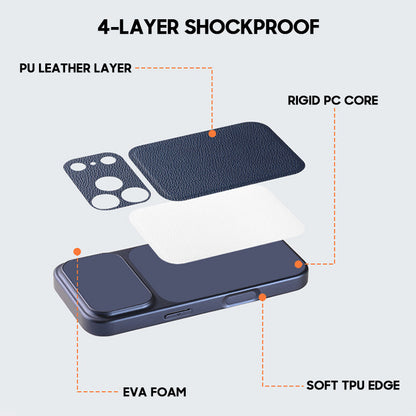 iPhone leren hoes met textuur