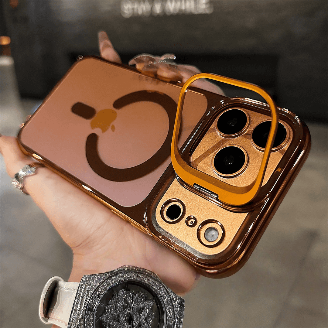 Magnetic Borderless Case with Built-in Lens Holder