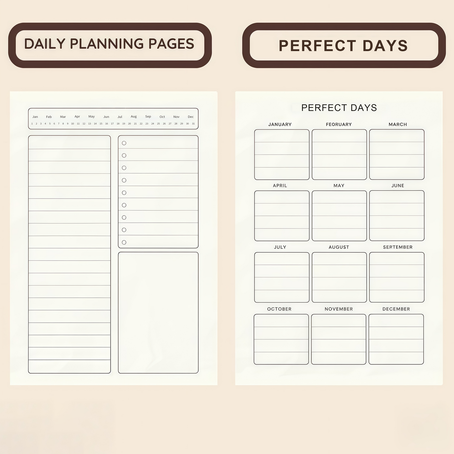 2026 All-in-One Daily Planner Hourly Schedule Weekly & Monthly Organizer🎯