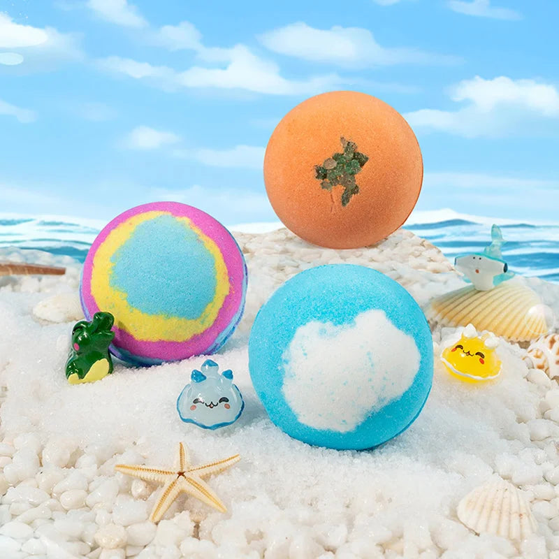🛁 Natural Bath Bombs for Kids with Mega Bubbles & Surprise Inside 🥚✨12 pcs[1 Box]