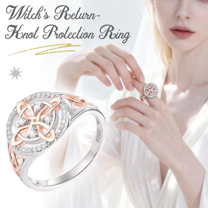 Handmade Witch’s Return-Knot Protection Ring
