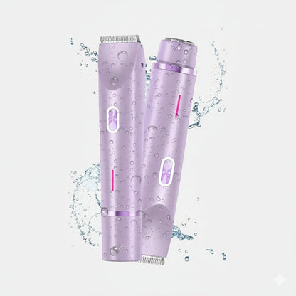 Recortadora indolora para vello de bikini 2 en 1