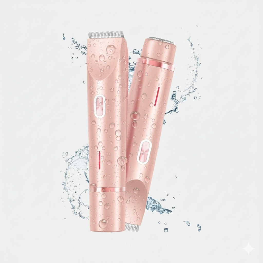 Recortadora indolora para vello de bikini 2 en 1