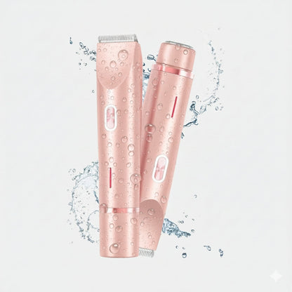 Recortadora indolora para vello de bikini 2 en 1