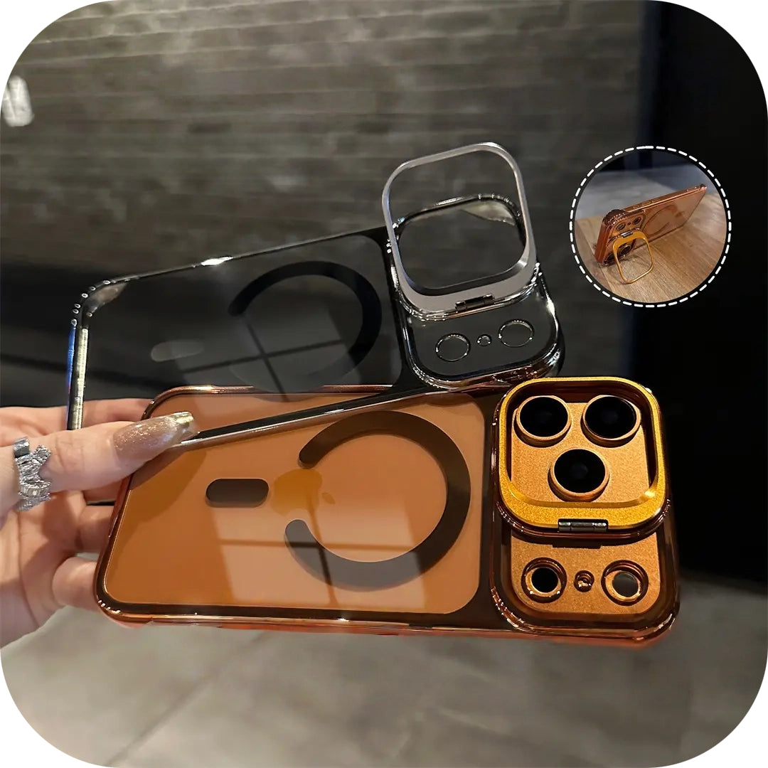 Magnetic Borderless Case with Built-in Lens Holder