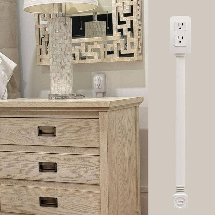 Power socket swivel extender (With USB port)