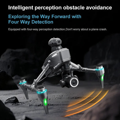 زاهو™ طائرة بدون طيار بكاميرا 8K للكبار، طائرة رباعية التحكم v196 مع العودة التلقائية وتتبع المستخدم