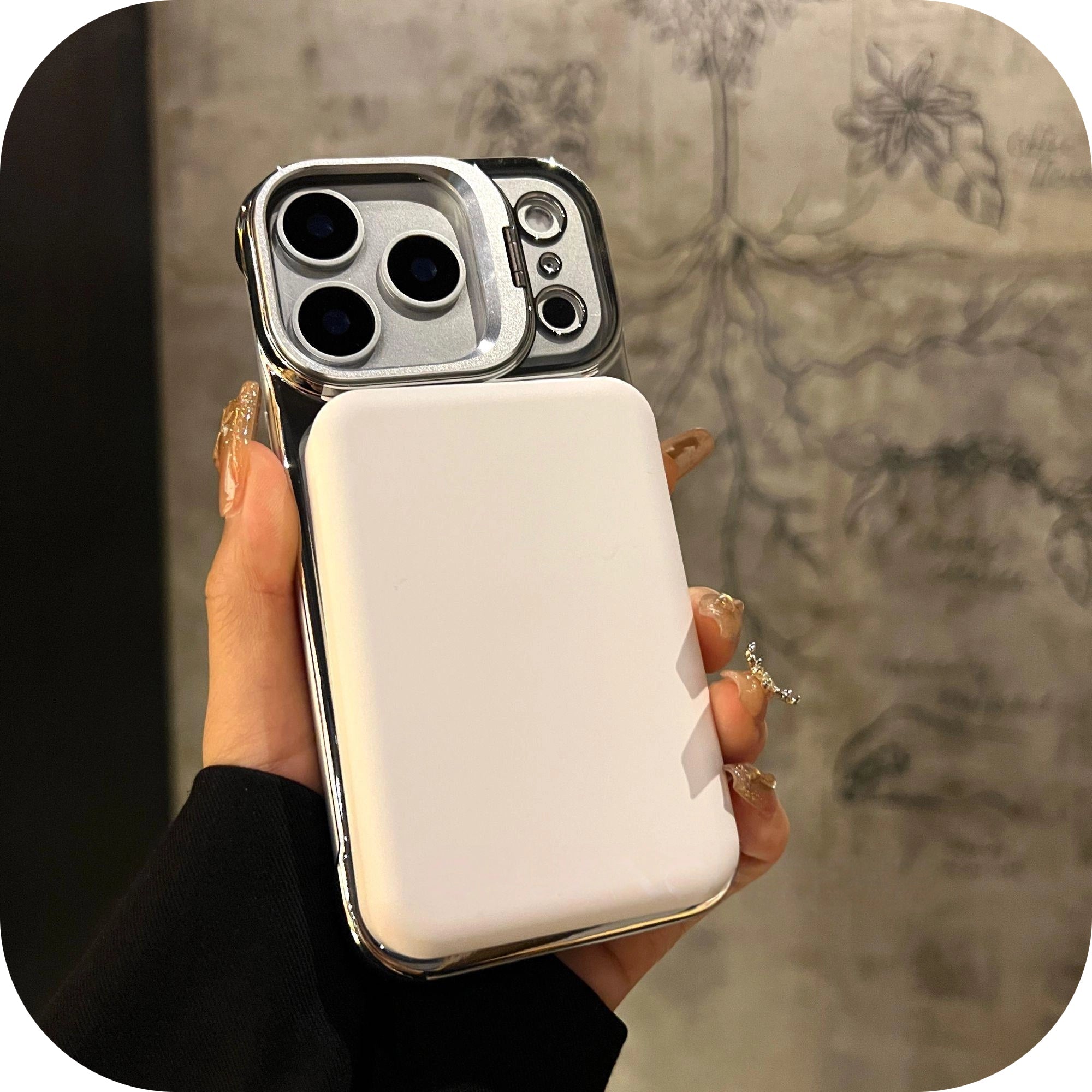 Magnetic Borderless Case with Built-in Lens Holder