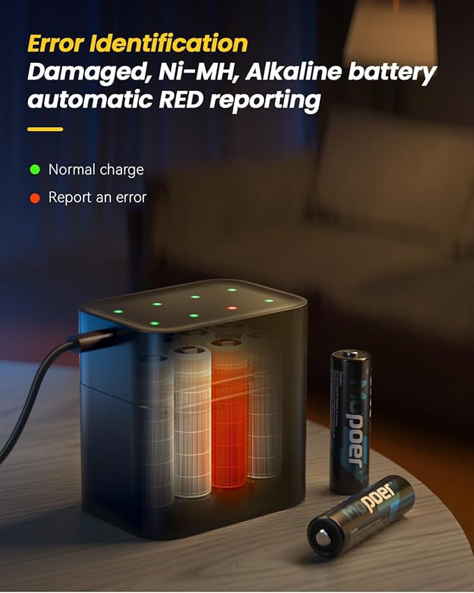 🔋Li-ion Battery with Integrated Charging Storage Box💡Overcharge protection