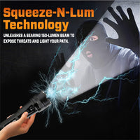 ZAHO™ VoltGuard X95 Tactical Stun Flashlight ⚡ Light in Dark, Power in Danger
