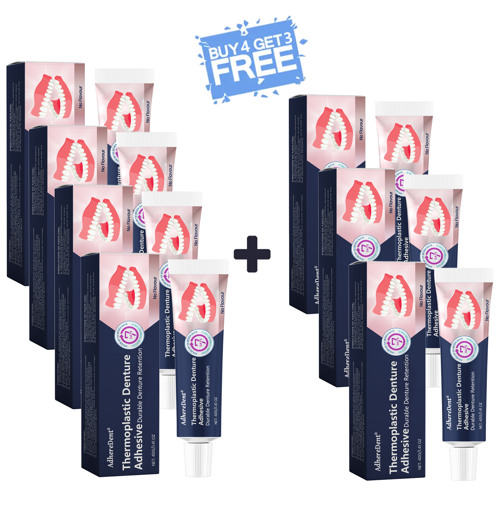 AdhereDent®  Thermoplastic Denture Adhesive ⏳ Durable Denture Retention