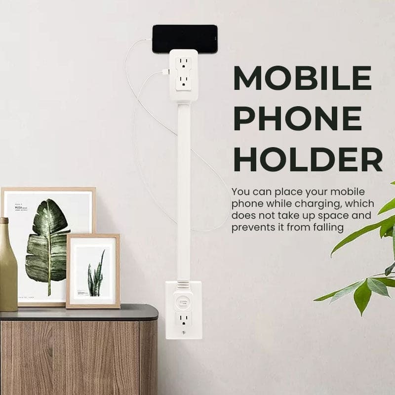 Power socket swivel extender (With USB port)