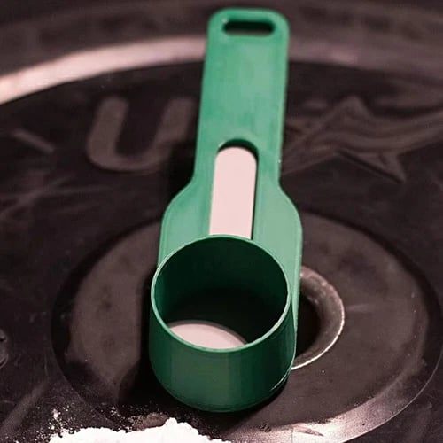 Practical and compact coffee scoop funnel with sliding measuring function