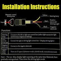 LED Turn Signal Lights Projector for Motorcycle