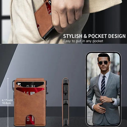 Men's RFID Slim Leather Wallet