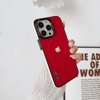 Metal Frame Anti Drop Magnetic Suction Case Cover for iPhone