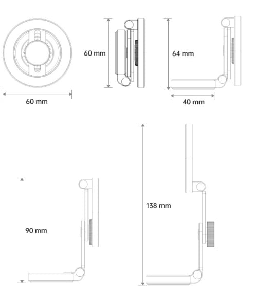 Magnetic cell phone holder