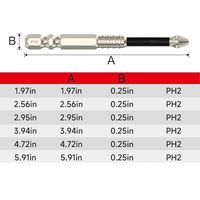 High-Magnetic Screwdriver Drill Bit  Set (6Pcs)