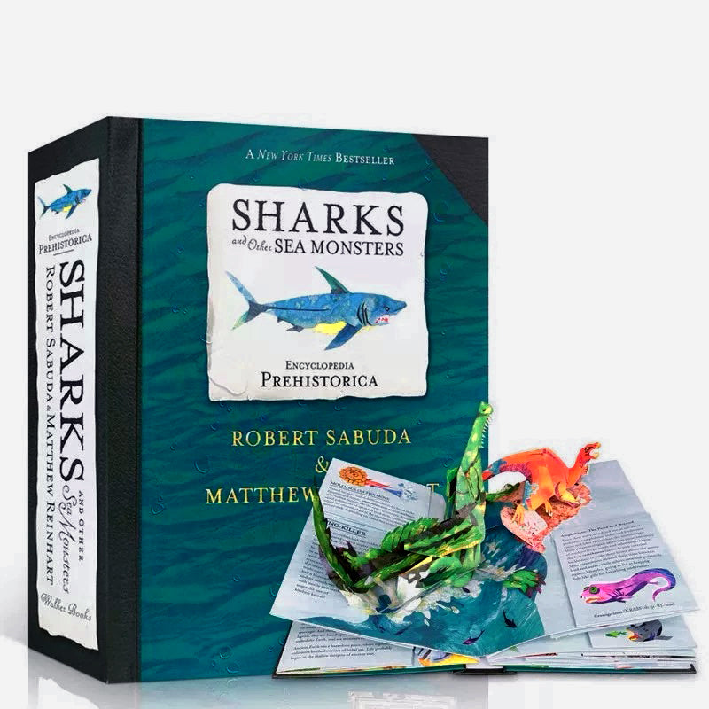 3D Encyclopedia Prehistorica Series - Dinosaurs + Sharks & Sea Monsters — Pop-Up Book
