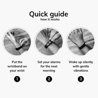 Smart Watch Bracelet With Vibrating Alarm Clock
