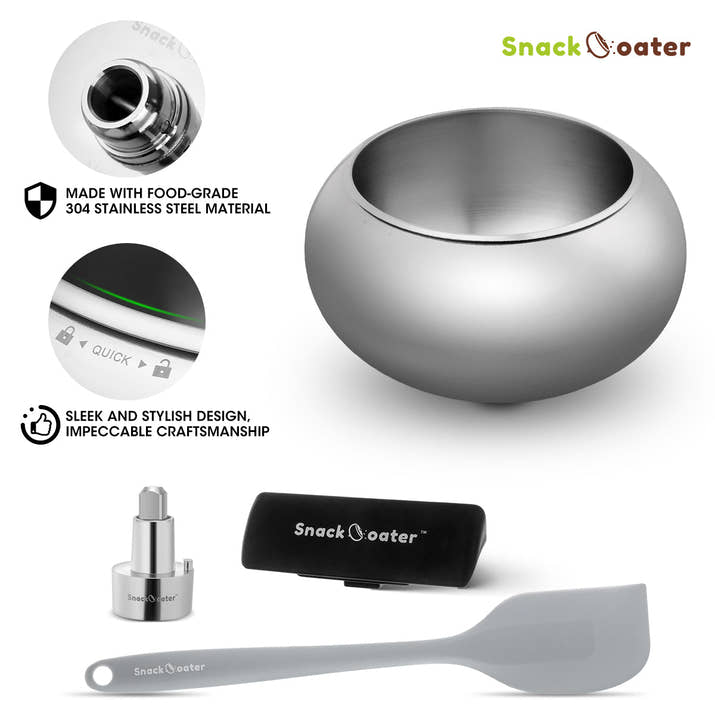 Zaho Snack Coater Coating Pan Attachment