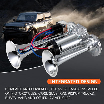 2026 Upgraded 12V Dual Air Horn Kit