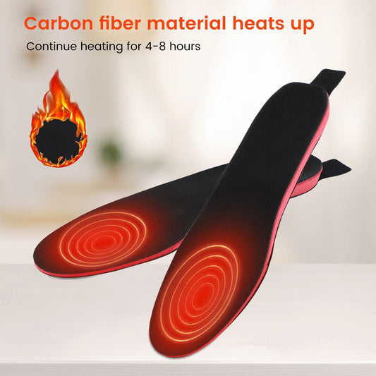 Electric Heated Insoles with USB Recharge & Remote Control
