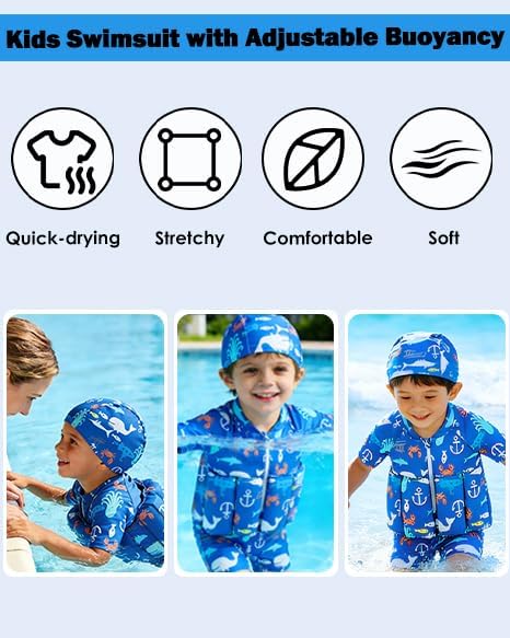Kids Detachable Float Swimsuit