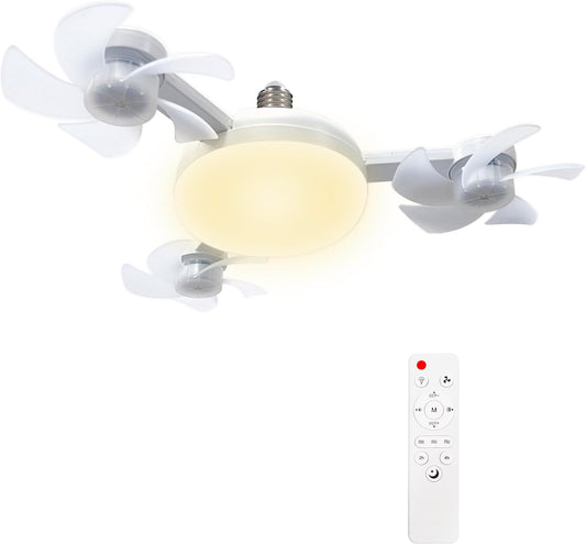 Socket Fan Light with Remote