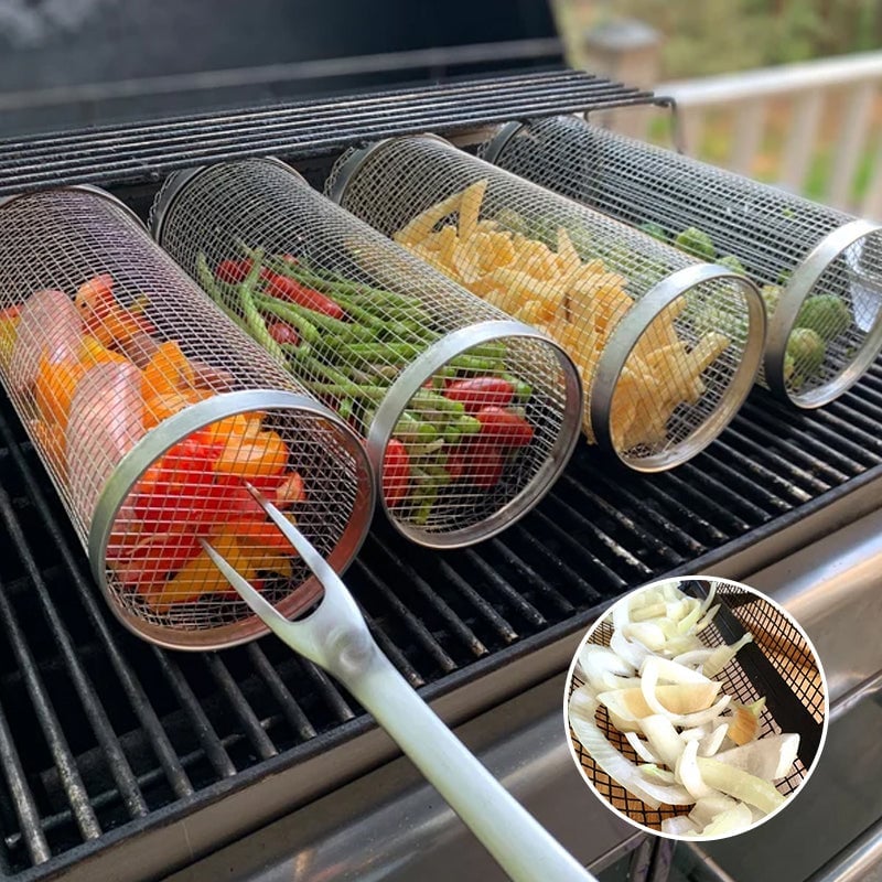 🔥49% OFF🔥Rolling Grilling Basket