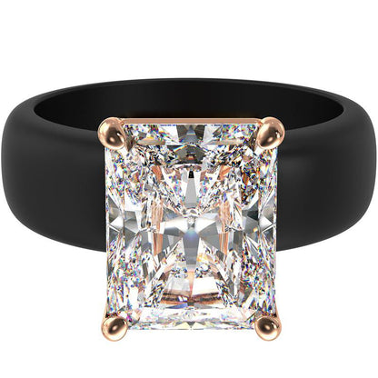 🔥Koop 1, krijg 1 gratis🔥 LOVILDS siliconen ring – smaragd geslepen CZ | Octrooi in aanvraag ontwerp