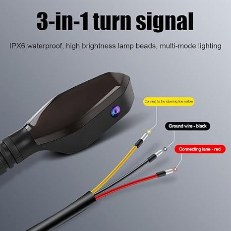 LED Turn Signal Lights Projector for Motorcycle
