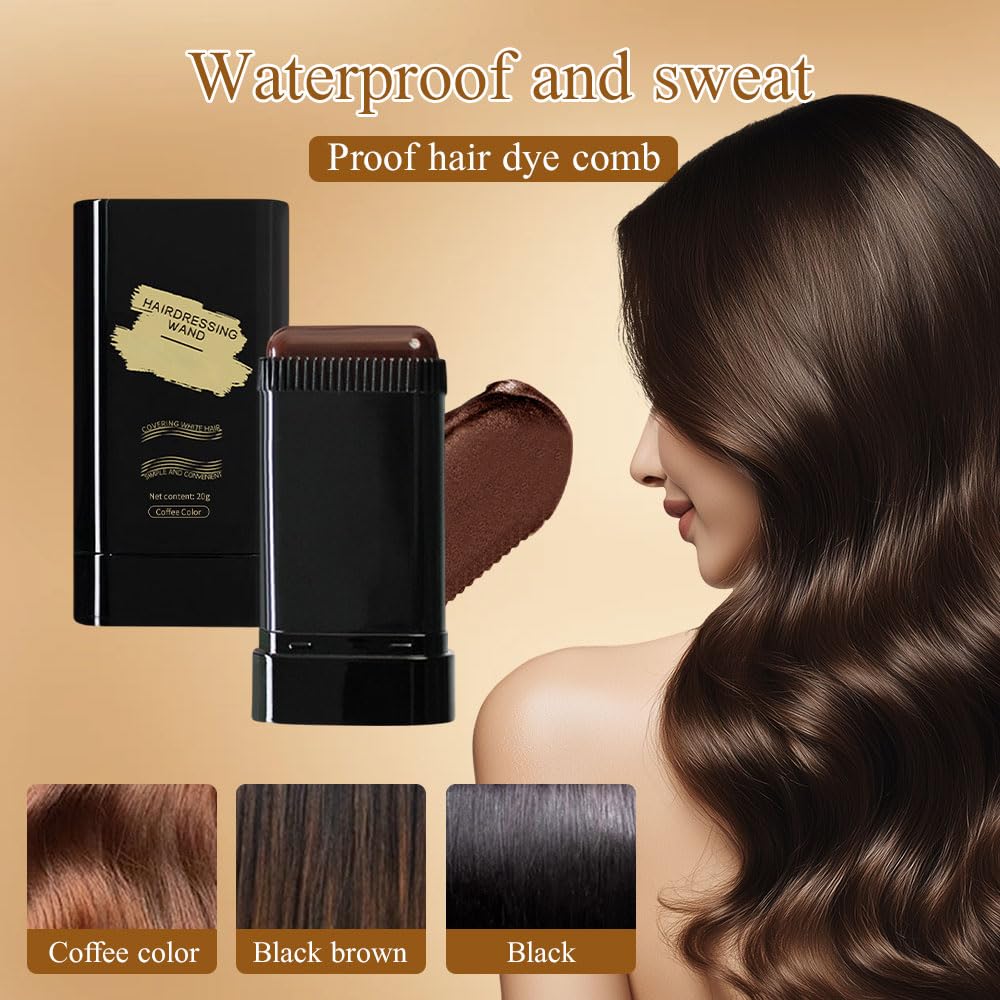 Portable Hair Dye Comb for Gray Hair Coverage