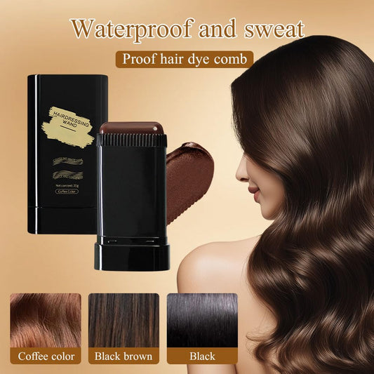 Portable Hair Dye Comb for Gray Hair Coverage