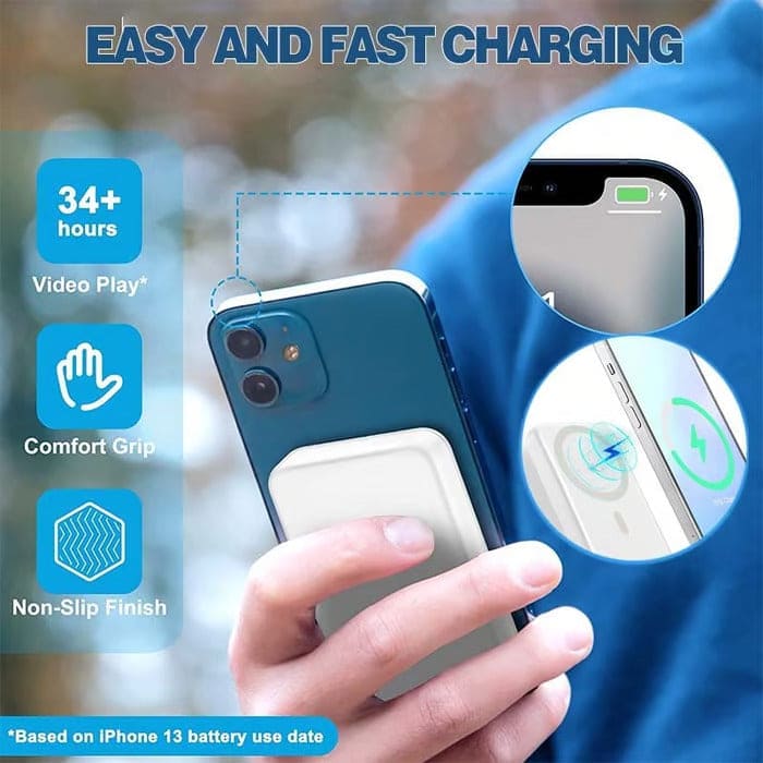 Super Fast Wireless Magnetic Power Bank (10000 mAh)