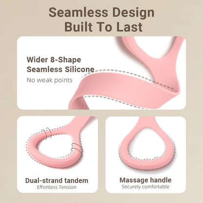 أشرطة مقاومة الشكل 8 – أشرطة تمرين من السيليكون للنساء