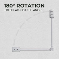 Power socket swivel extender (With USB port)