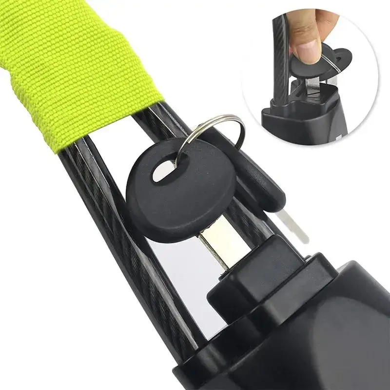 Stalen kabel stuurwielslot