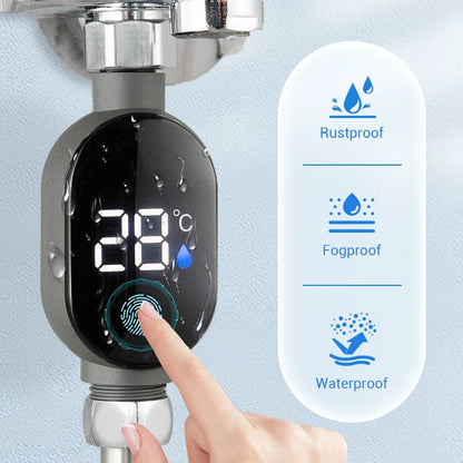 🌡️ Douchethermometer - Directe Digitale Weergave, Waterdicht & Makkelijk te Installeren voor Veilig Baden 👶📦