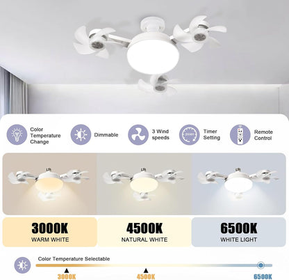 Socket Fan Light with Remote