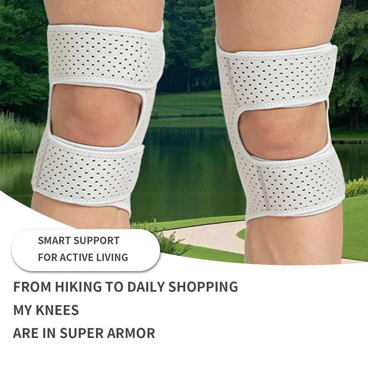 Adjustable Spring Loaded Power Knee Stabilizer Pad